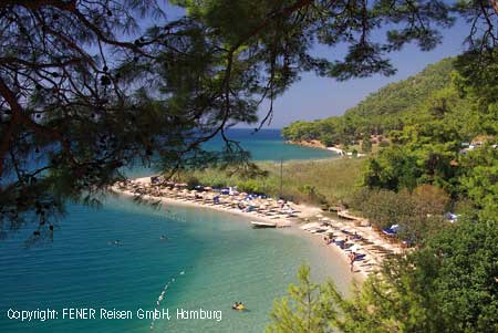 Der Cinar Strand in der N&auml;he von Akyaka