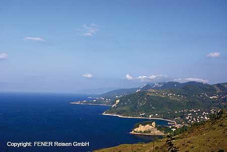 Blick auf die K&uuml;ste vor Amasra