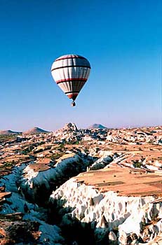 Mit dem Ballon &uuml;ber den T&auml;lern Kappadokiens