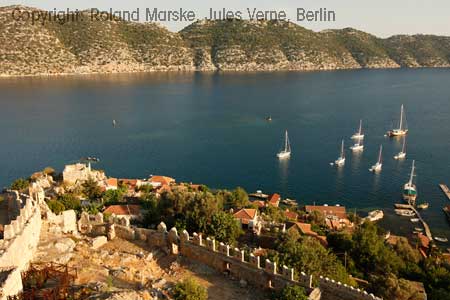 Bucht von Kekova an der Mittelmeerk&uuml;ste der T&uuml;rkei